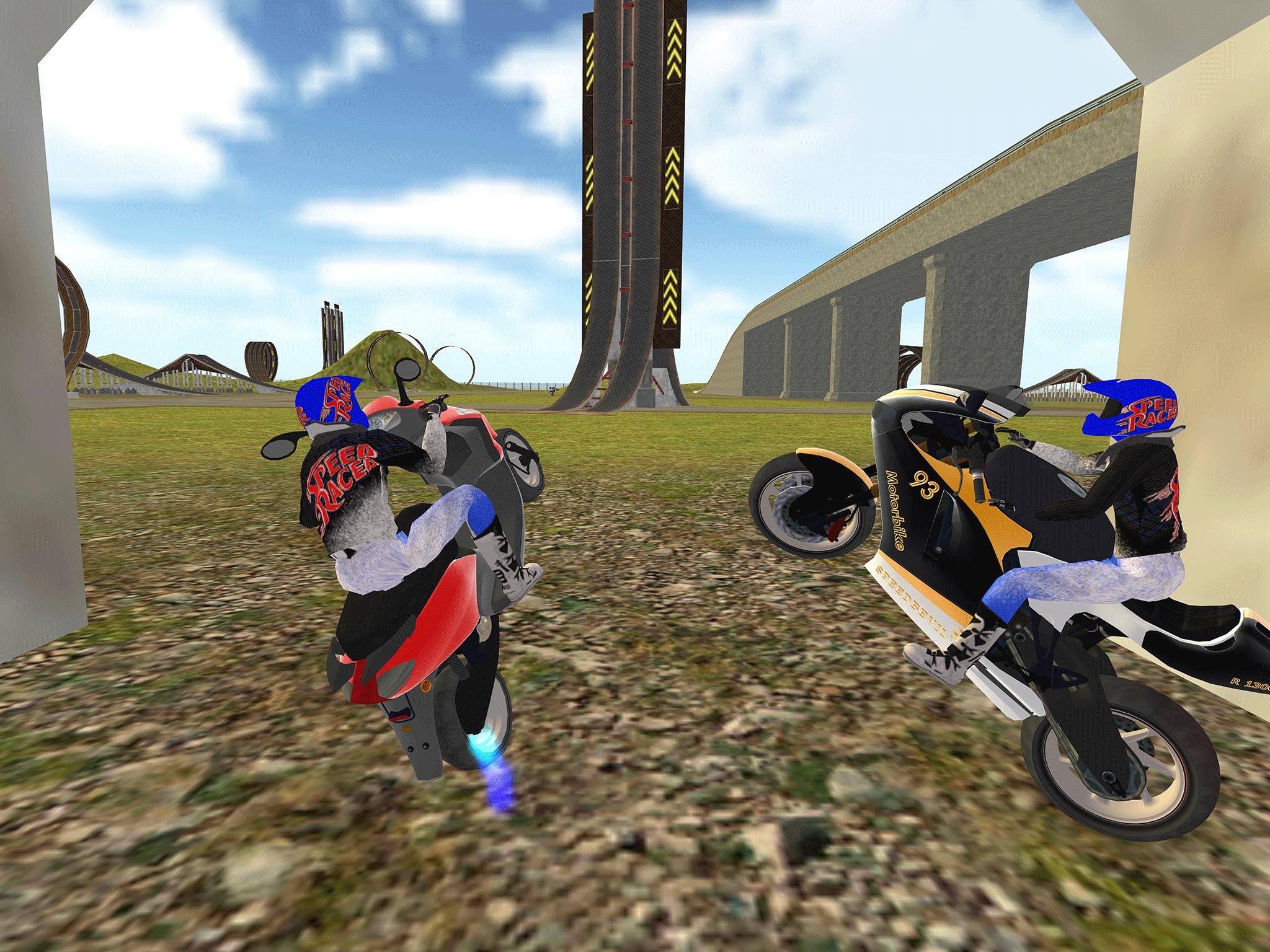 Мотоцикл симулятор Stunt Racing