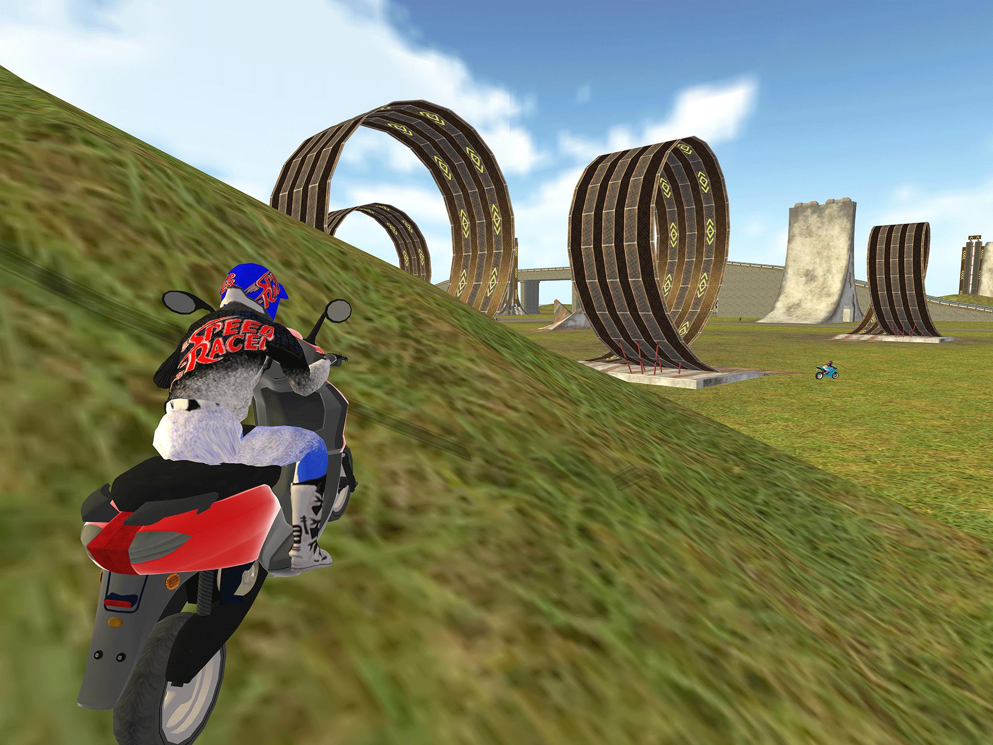 Мотоцикл симулятор Stunt Racing