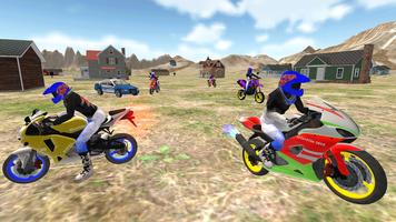 เกมแข่งรถ Moto Bike จริง โปสเตอร์