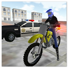 越野摩托车赛车警察游戏 图标