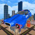 Voiture de police volante - Voiture volante icône