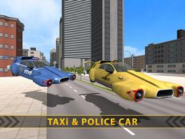 Flying Police Car - Game Mobil Terbang yang screenshot 2
