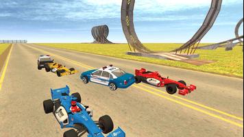 포뮬러 자동차 경주 게임 포스터