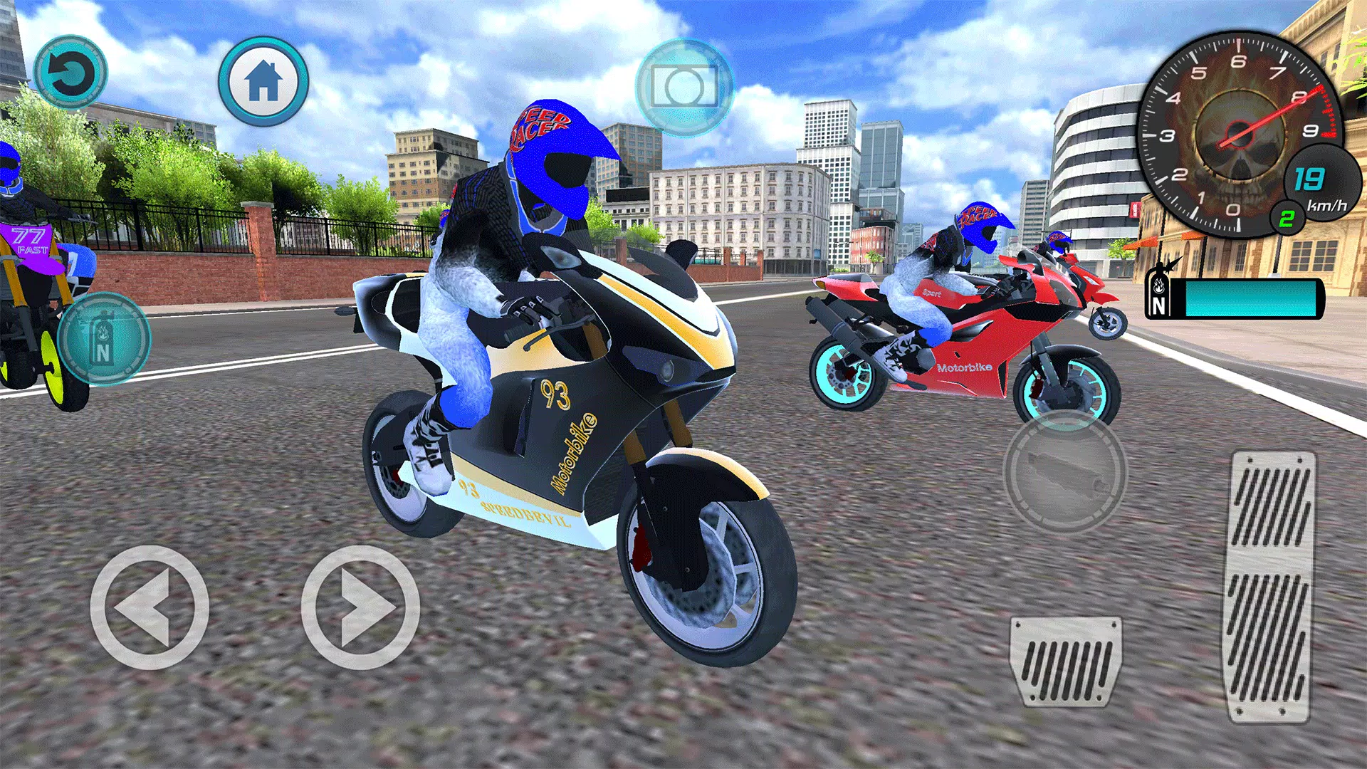 Jogo de Corrida de Moto Real Bike Racing Android Gameplay 