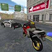 US Police Motocross Chasing Simulator icon