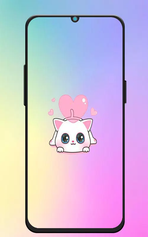 Telefone de Gato Kawaii Papel de parede de celular HD