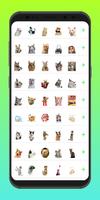 Funny Cat Stickers - WASticker poster