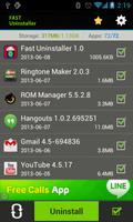 Fast Uninstaller captura de pantalla 1