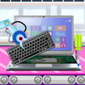 Fabryka laptopów gry budowania