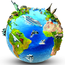 Thế giới 3D Trực tiếp trái đất Quả địa cầu Lượt xe APK
