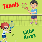 Tennis Little Heros 3D Game icône
