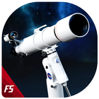 câmera de telescópio de zoom de ampliação ícone