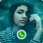 Fake Call Video Call Girl icône