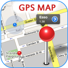 GPS মানচিত্রের দিকনির্দেশ আইকন