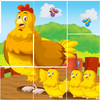 Tiere, Cartoon Puzzle Zeichen