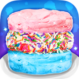 Cotton Candy Ice Cream Sandwiches