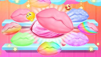 Pink Lipstick Makeup Slime スクリーンショット 3