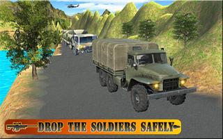 Real Drive Army Check Post Truck Transporter اسکرین شاٹ 1