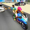 vol bicyclette cavalier police chasse 3d APK