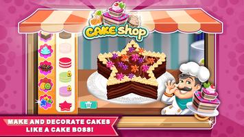 🎂Fun cake shop: Bakery & kids cooking 🧀 постер