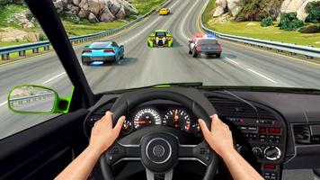 자동차 교통 경주 게임 - 오프라인 운전 게임 포스터