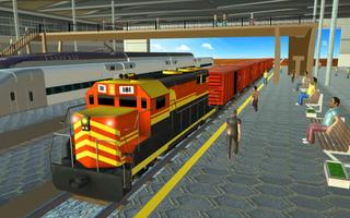real trem competindo livre 3D Cartaz
