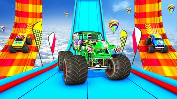 Extreme Monster Truck Stunts Car Driving Game 2021 पोस्टर