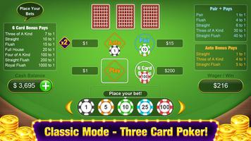Three Card Poker capture d'écran 1