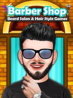 Barber Shop Beard Salon and Hair Style Games Affiche