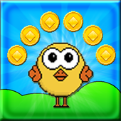 Happy Chick - Platform Game 图标