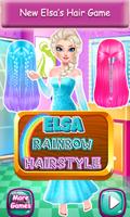 Ice Queen Rainbow Hair Salon Plakat