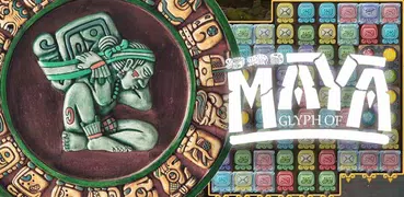 Glyphe von Maya Match-3-Puzzle