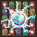 Glyphe von Maya Match-3-Puzzle