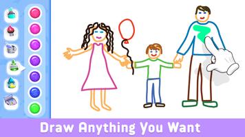 Kids Draw Games: Paint & Trace Affiche