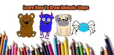 How to draw cute animal steps