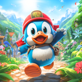 Pingouin coureur :  la jungle