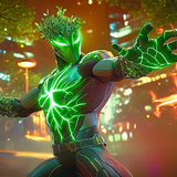 Tree Superhero King Forest Zeichen