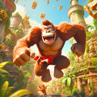 Monkey jungle run kong gorilla icon