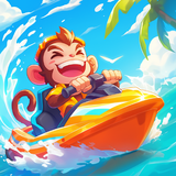 Monkey Jungle water racing Zeichen
