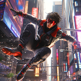 Superhero spider city fighter Zeichen