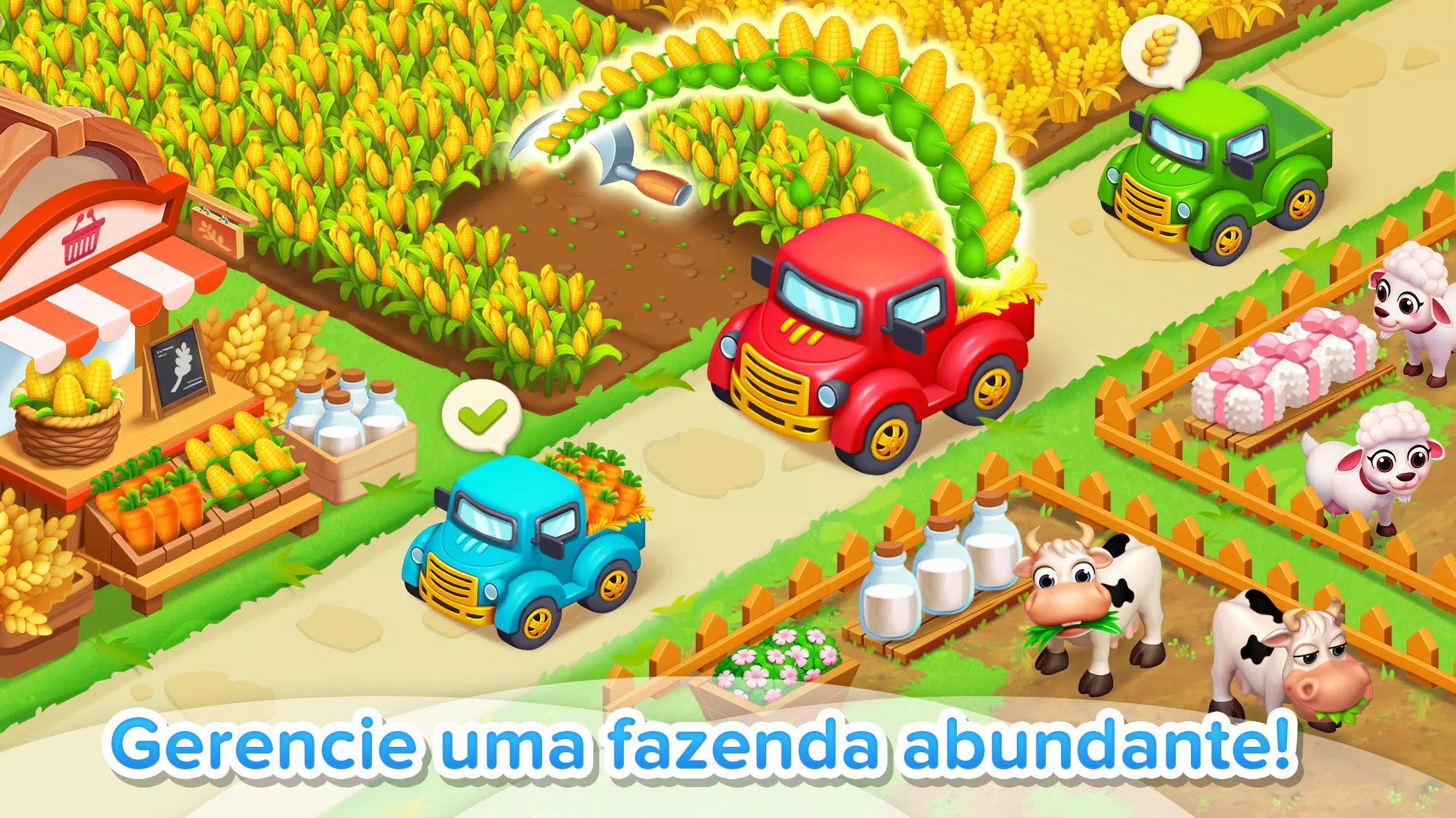 Farm Town: Fazenda feliz (Mod Diamantes Infinitos) Atualizado. 