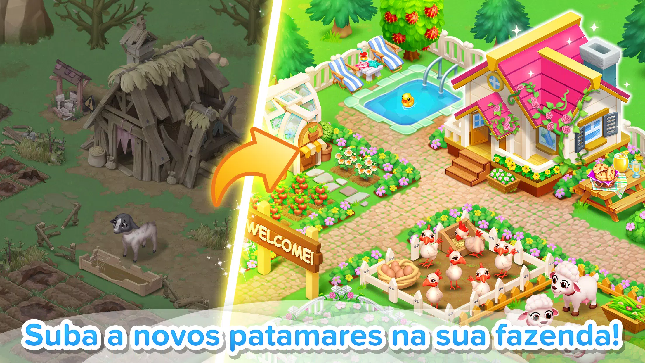 Jogos De Fazenda Feliz Offline versão móvel andróide iOS apk baixar  gratuitamente-TapTap