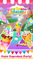 Cupcakes Cone Dessert- Kids Ga plakat