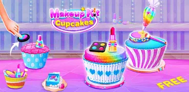 メイクアップ化粧品カップケーキ–女の子のためのケーキ作りゲー