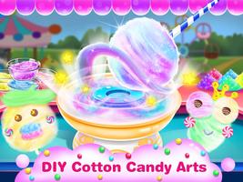 Colorful Cotton Candy Maker- Sweet Candy Games Affiche