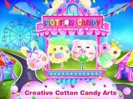 Colorful Cotton Candy Maker- Sweet Candy Games capture d'écran 1