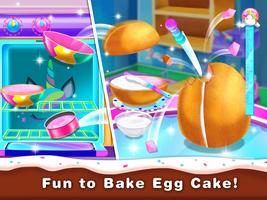 हैचिंग केक-बेकरी फूड गेम बनाएं स्क्रीनशॉट 1