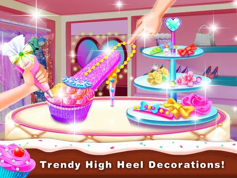 Screenshot 4 for High Heel Cupcake Maker- Girly