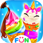 Unicorn Ice Cream Cone Cupcake icon