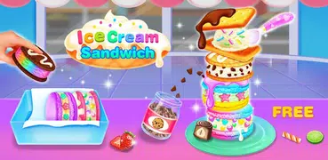 アイスクリームサンドイッチショップ-ガールクッキングゲーム